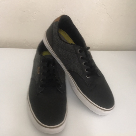 Vans Atwood Deluxe Mens Size 10.5 Black Dachshund Canvas Ortholite Sneaker Shoes - Picture 3 of 16